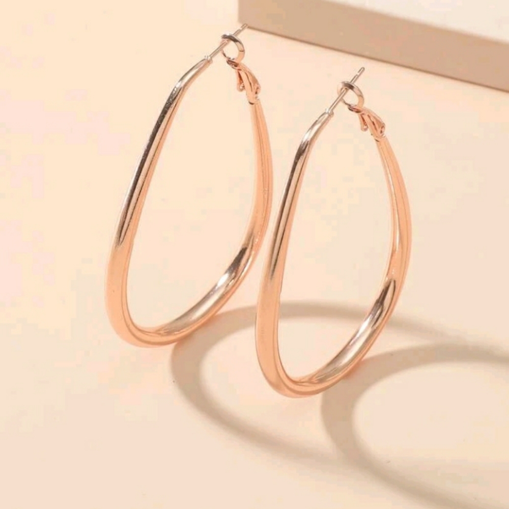 2/$29 Rose Gold Large Hoop Earrings
